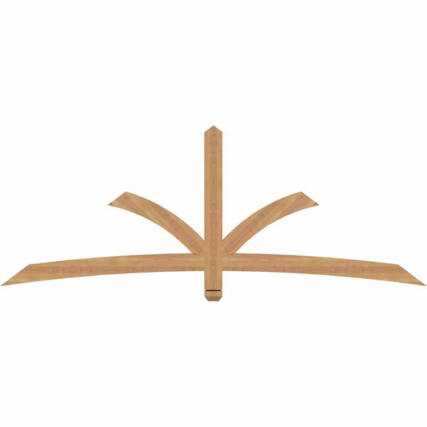 Ekena Millwork Davenport Timber Gable Bracket, Western Red Cedar, 84"W x 31"H x 1 1/2"D x 3 1/2"F, 9/12 Pitch GBW084X31X0204DAV00SWR - main